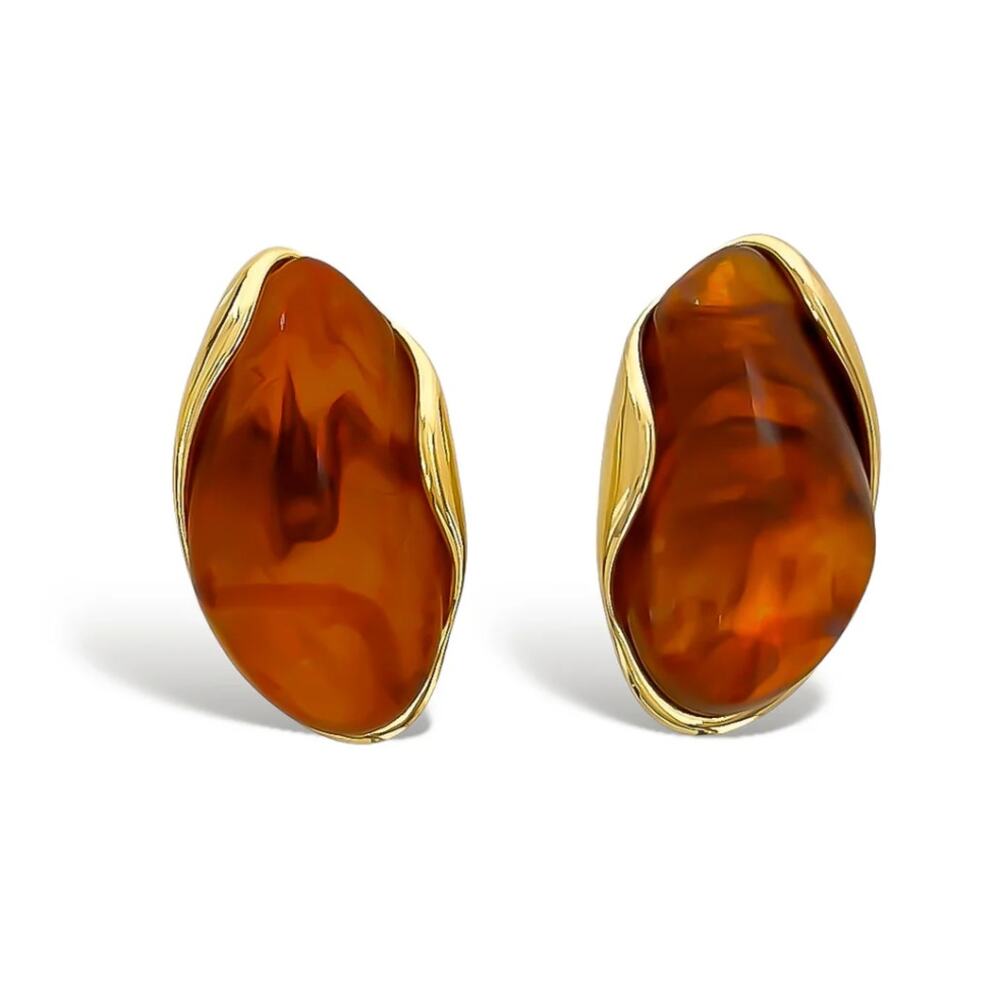Glow movement Earrings brown